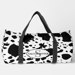 Rustikale Kabine Cowhide Print Cosy Bauernhof Duffle Bag