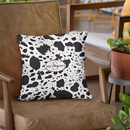 Rustikale Kabine Cowhide Print Cosy Bauernhof Kissen