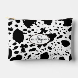 Rustikale Kabine Cowhide Print Cosy Bauernhof Zubehörtasche