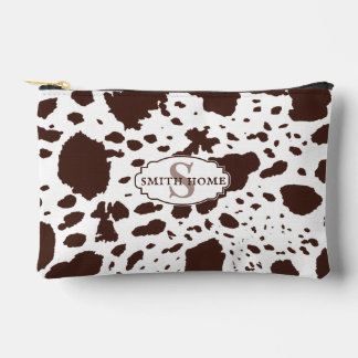 Rustikale Kabine Cowhide Print Cosy Bauernhof Zubehörtasche
