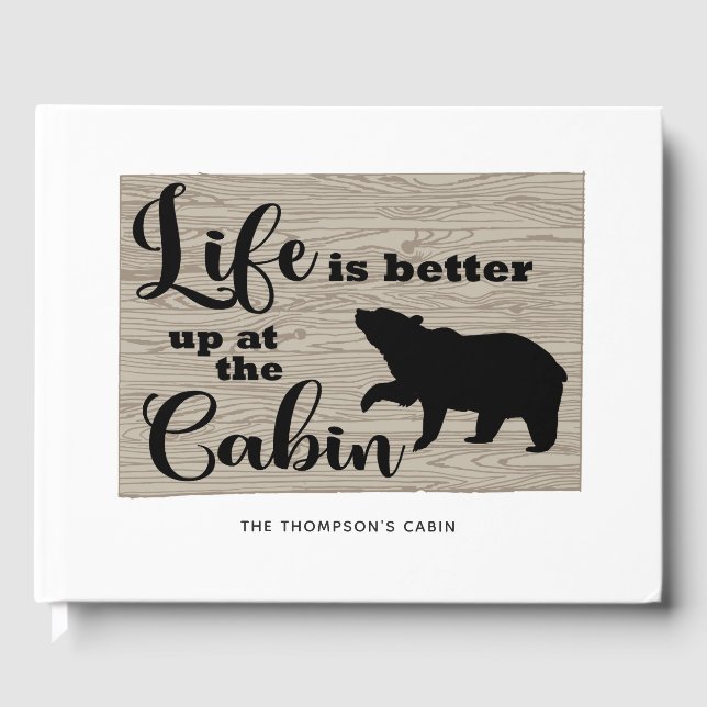 Rustikale Kabine Gästebuch (Vorderseite)