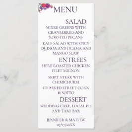 Rustikale Kalligrafie Elegante Wedding Menu Cards Menükarte