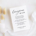 Rustikale Kalligraphie - Honeymoon Wish Begleitkarte<br><div class="desc">Sag "Ich tue" zu einer modernen Hochzeit! Planung einer Hochzeit? Sie brauchen moderne kalligraphische Hochzeitstempel, Hochzeitstischdekorationen und minimalistische Kalligraphie WeddingRustic Honeymoon Fund QR Wishing Well Cards. Wir bieten Ihnen moderne Kalligraphie-Stile für alle Ihre Bedürfnisse. Bestellen Sie auf Zazzle und ich helfe Ihnen, Ihr personalisiertes Design auf einem Hochzeitszeichen, einer Karte...</div>