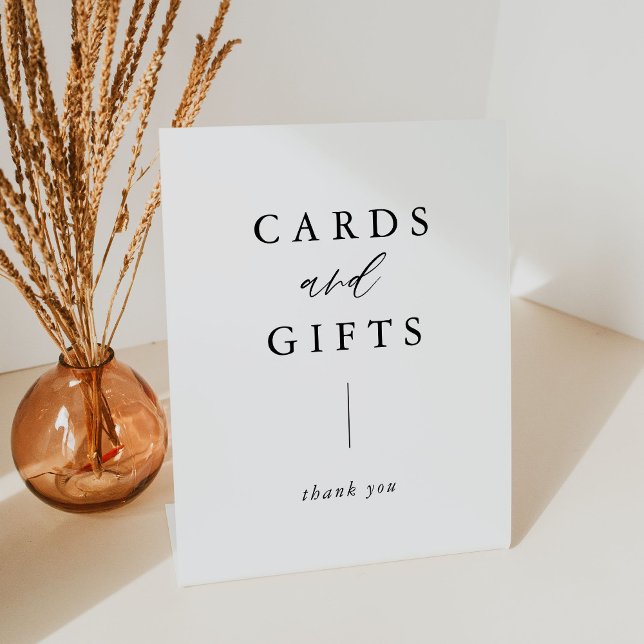 Rustikale Kalligraphie-Karten und Geschenke Fußbod Sockelschild (Von Creator hochgeladen)