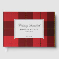 Rustikale Karierte Wallace Kariert Red Wedding Tar