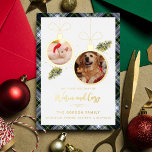 Rustikale Karierte Weihnachten 2 Haustiere Fotos T Folien Feiertagskarte<br><div class="desc">Unsere bezaubernde Karierte Weihnachtsgrüßkarte mit den Fotos Ihres Haustieres ist eine angenehme Art, den Feiertagssjubiläum zu verbreiten und Ihren Freunden und Ihrer Familie einen bleibenden Eindruck verlassen. Diese wunderschön gestaltete Karte ist mit rustikalem tartanischem Hintergrund und der Rückseite geschmückt und erinnert an die Wärme und den Charme der Festsaison. Passen...</div>