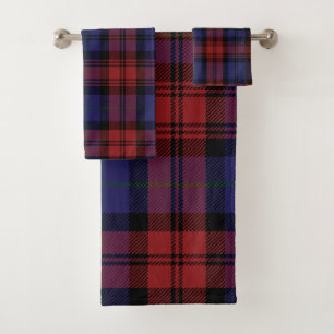Rustikale Karo Elegantes Karomuster Tartan Badhandtuch Set