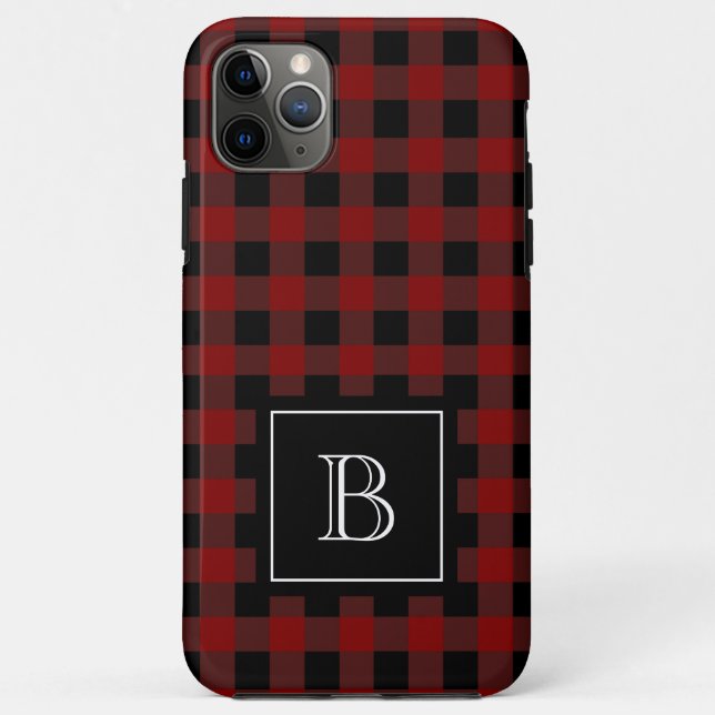 Rustikale Karo-Holzfäller-Büffel-Individualisierun Case-Mate iPhone Hülle (Rückseite)