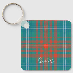Rustikale Karo-Klassik Elegant Wilson Tartan Schlüsselanhänger