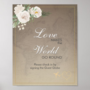 Rustikale Karte - Brautparty Reise-Party-Schild ei Poster