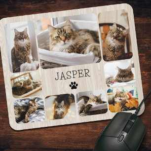 Rustikale Katzenfotos für Katzenliebhaber Mousepad