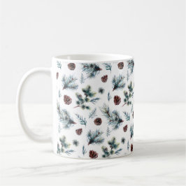 Rustikale Kiefer verzweigt sich Kiefern-Kegel Tasse