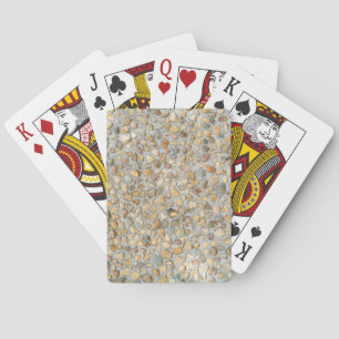 Rustikale Kieselsteinmauer Spielkarten