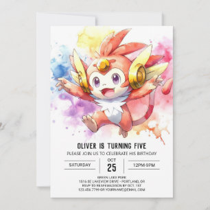 Rustikale Kinder Affe Geburtstag Einladung