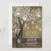 Rustikale Kirschbaum- und String-Lights Hochzeit