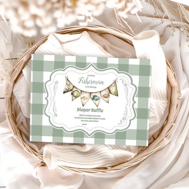 Rustikale Klein-Fischer-Fischerei Begleitkarte (Von Creator hochgeladen)