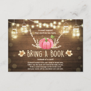 Rustikale kleine Pumpkin Baby Dusche bringen ein B Einladung