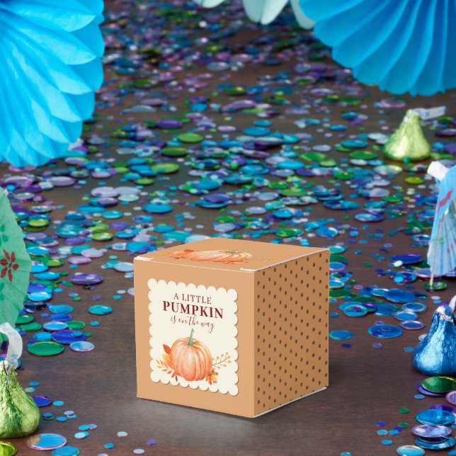 Rustikale, kleine Pumpkin Niedliche Fall Babydusch Geschenkschachtel (Party)