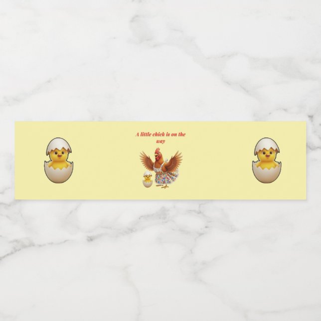 Rustikale kleine Stern Baby-Party Wasserflaschenetikett (Einzelnes Label)