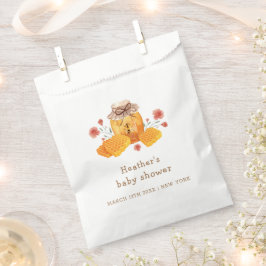 Rustikale Kleine Wildblume Honey Bee Baby Dusche Geschenktütchen