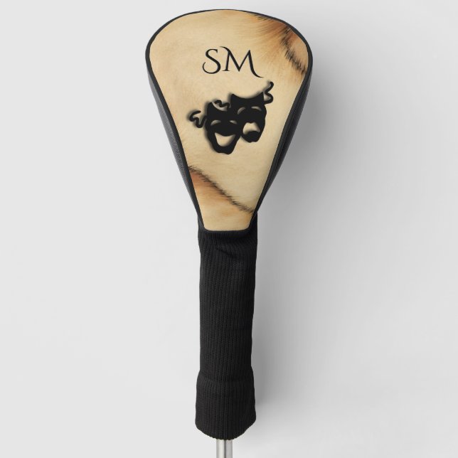 Rustikale Komödie und die Masken des Tragedy Theat Golf Headcover (Vorderseite)