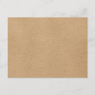 Rustikale Kraft Einfach Stylisch Boho Postkarte