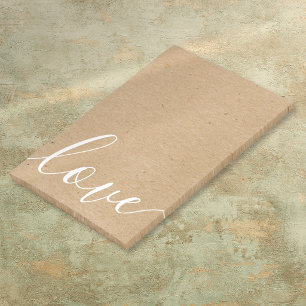 Rustikale Kraft Elegante Moderne Schrift Botschaft Post-it Klebezettel