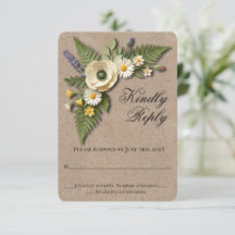 Rustikale Kraft-Hochzeit im Wildblumengarten-Stil