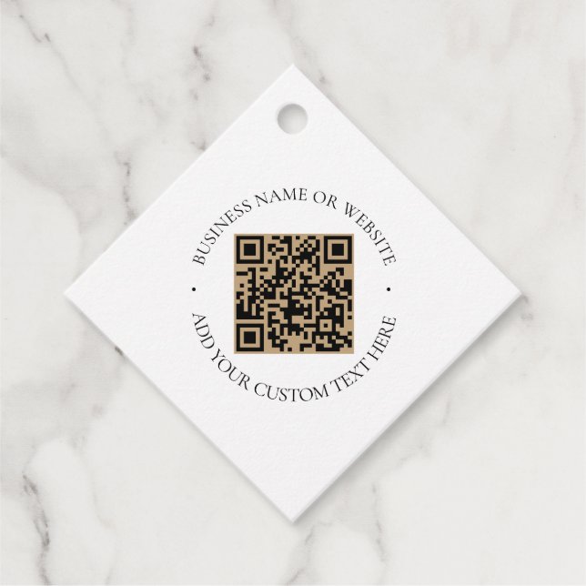 Rustikale Kraft Moderne, stilvoll Beruflich Geschenkanhänger (Vorderseite)