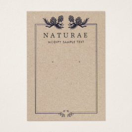 Rustikale Kraft Pine Cones Earring Juwelier Displa