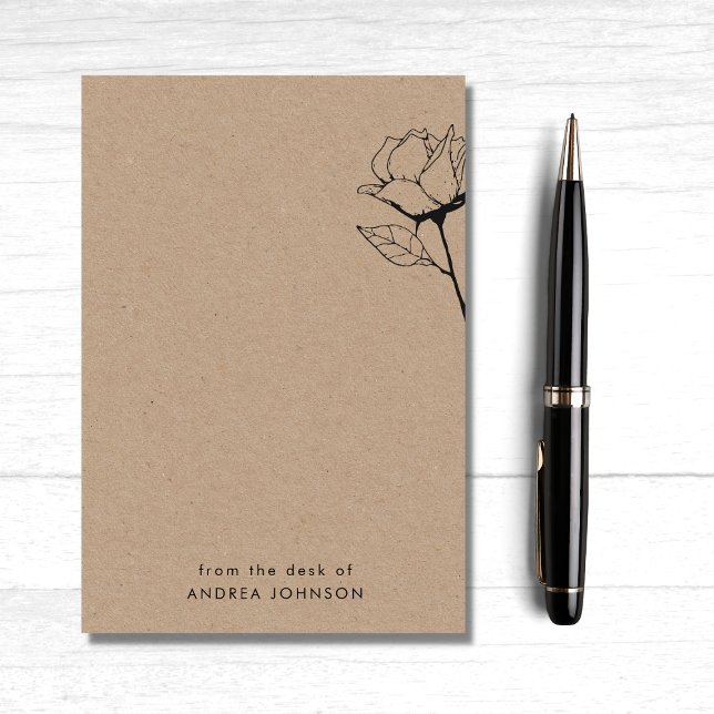 Rustikale Kraft-Rose Blume vom Schreibtisch aus Post-it Klebezettel (Von Creator hochgeladen)