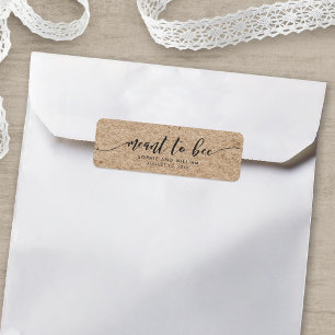 Rustikale Kraft-Schrift 'Meant to Bee' Hochzeits-E