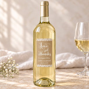 Rustikale Kraft-Spitze-Wein-Hochzeitsgunst