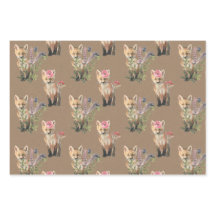 Rustikale Kraft Woodland Baby Animes Fox Bear Wolf