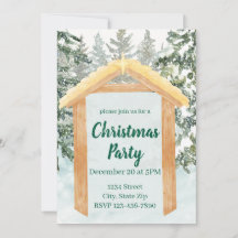 Rustikale Krippe Bauernhof Ferienhaus Einladung