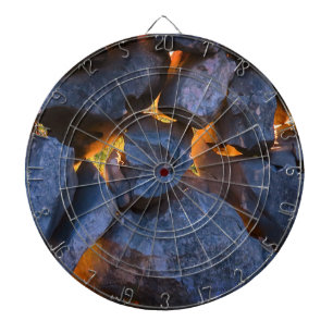 Rustikale kroatische Stone Wall Fotografie Dartscheibe