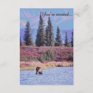 Rustikale kundengerechte Elchhochzeitseinladungen Einladung