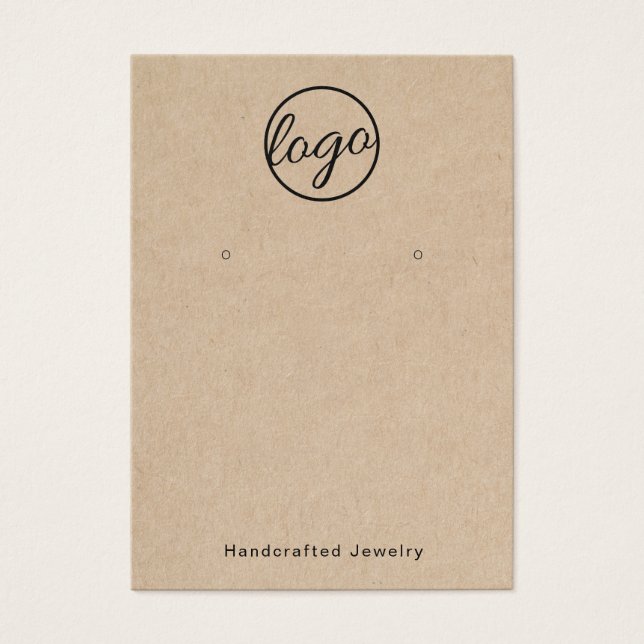 Rustikale Kundenkarte mit eigenem Logo (Vorderseite)