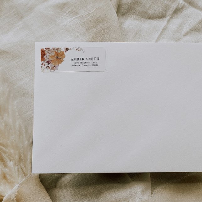 Rustikale Kürbis-Rücksendeadresse (Von Creator hochgeladen)