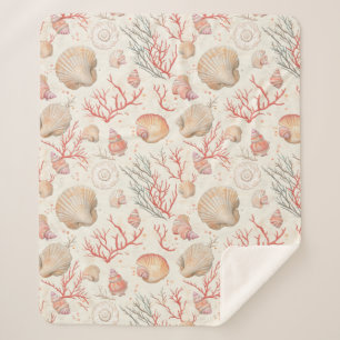 Rustikale Küste - Muscheln, Starfish, Riff (16) Sherpadecke