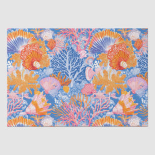 Rustikale Küste - Muscheln, Starfish, Riff (19) Seidenpapier