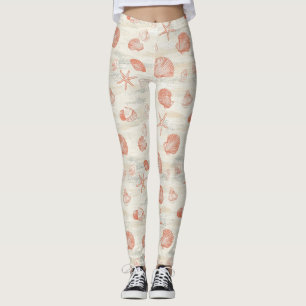 Rustikale Küste - Muscheln, Starfish, Riff (29) Leggings