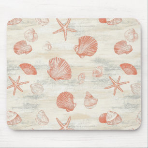 Rustikale Küste - Muscheln, Starfish, Riff (29) Mousepad