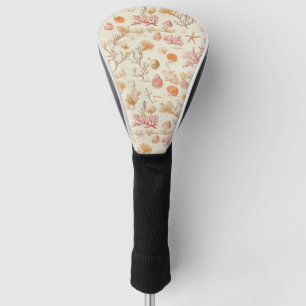 Rustikale Küste - Muscheln, Starfish, Riff (5) Golf Headcover