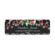 Rustikale Lace String Lights Hochzeitsstimmung Rüc