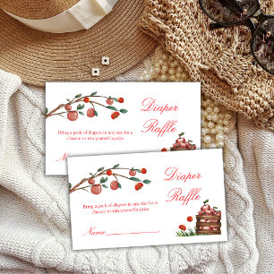 Rustikale Ladybug Apple Windelwaschmaschine Begleitkarte