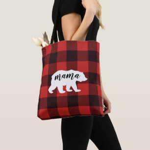Rustikale Land-Mama-Bär-Flanell-Karomuster