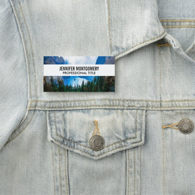 Rustikale Landgebirge Naturfotografie Namensschild (Beispiel)