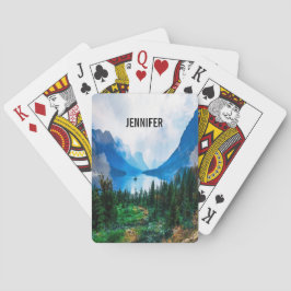 Rustikale Landgebirge Naturfotografie Spielkarten