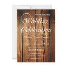 Rustikale Landhaus-Hochzeitskarten aus Holz